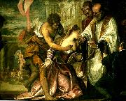 Paolo  Veronese last communion and martyrdom of st oil painting
